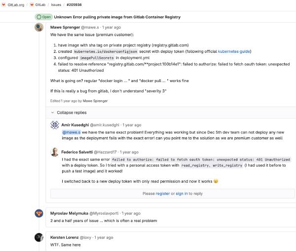 gitlab container registry